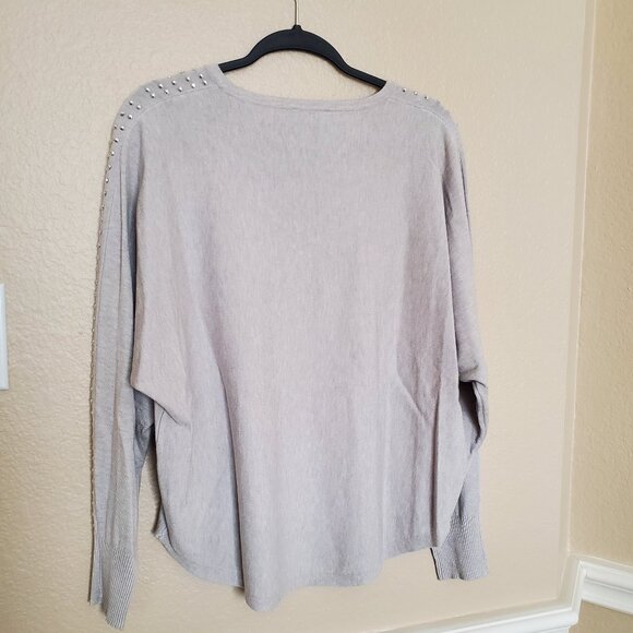 LIV Milano Light grey sparkly thin sweater - Picture 2 of 7